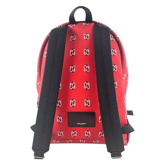 Saint Laurent Paisley City Backpack - Picture 2 of 8